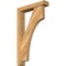 Ekena Millwork Westlake Block Rough Sawn Bracket w/ Offset Brace, Western Red Cedar, 4"W x 18"D x 30"H BKT0402X18X30WTL05RWR - alternate 1